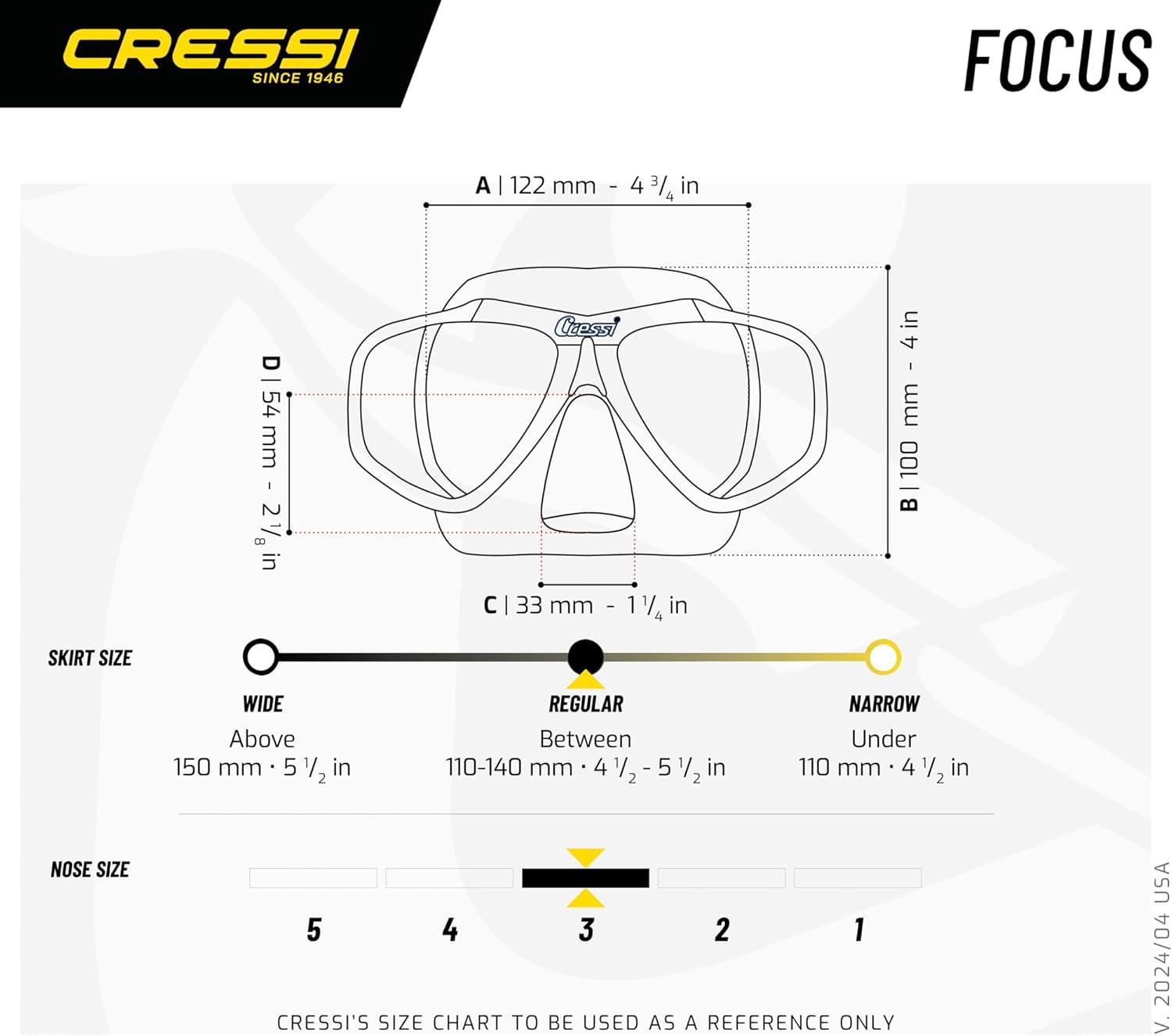 imageCressi Focus 2Lens MasksClearAquamarine