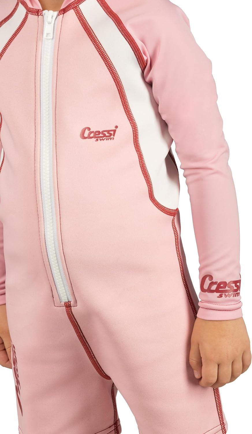 imageCressi Kids Swimsuit in Neoprene 15mm for Boys and Girls 2 to 10 years old Kids Swimsuit designed in ItalyPink D