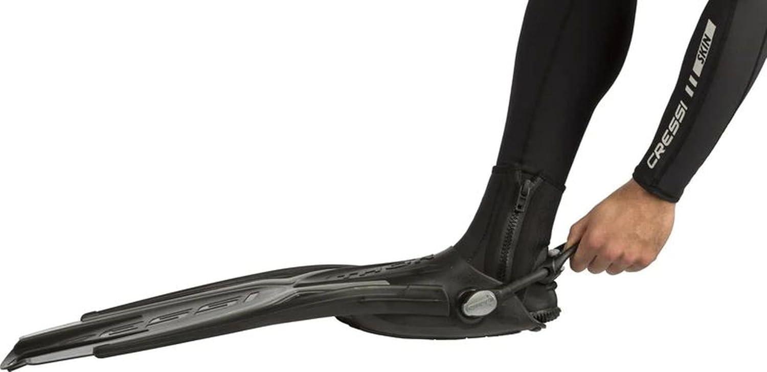 imageCRESSI BE155036 Scuba Diving Open Heel Fins Thor EBS Equipped with EBS Strap Spoon Effect Propulsion Stability BlackGray XSS 87 94 inches 22 24 cm