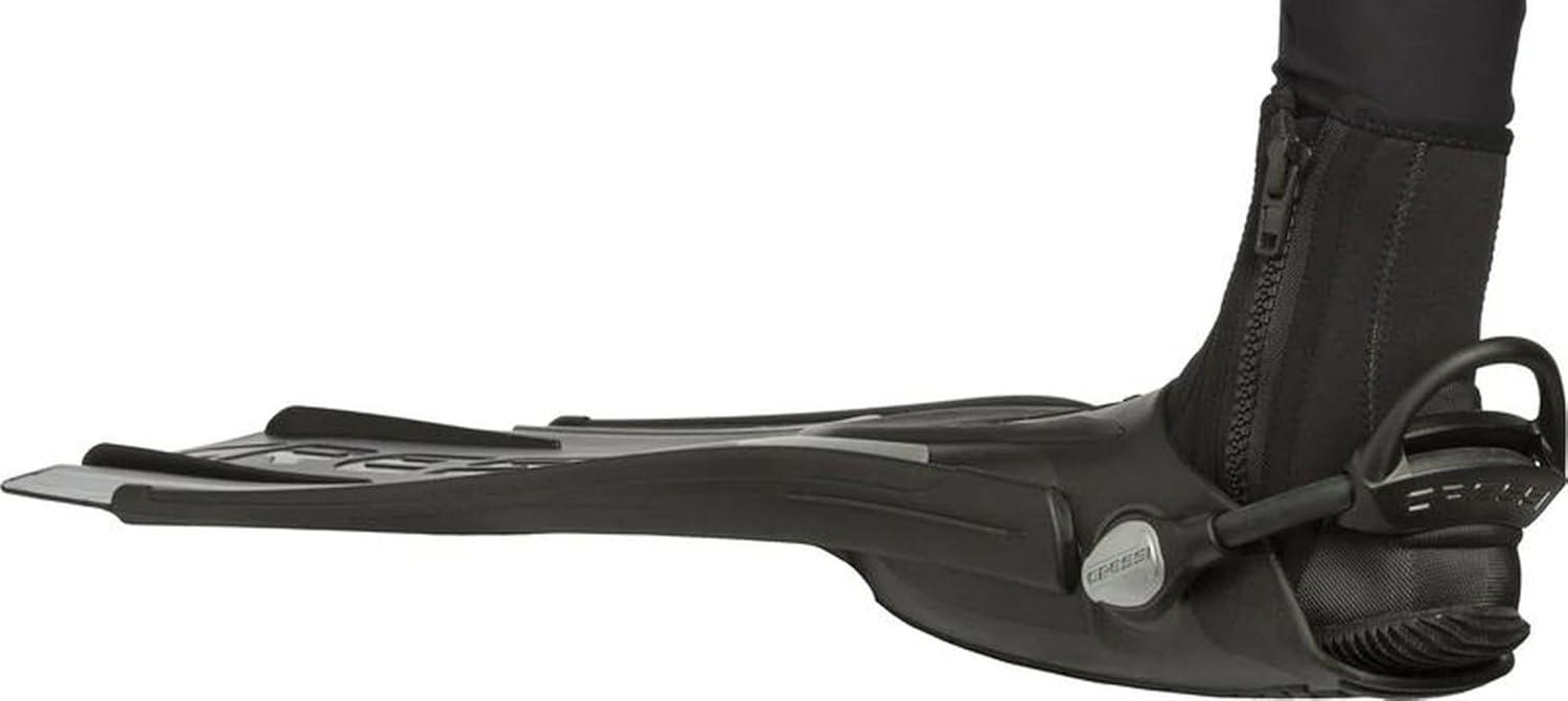 imageCRESSI BE155039 Scuba Diving Open Heel Fins Thor EBS Equipped with EBS Strap Spoon Effect Propulsion Stability BlackGray SM 96 100 inches 245 255 cm