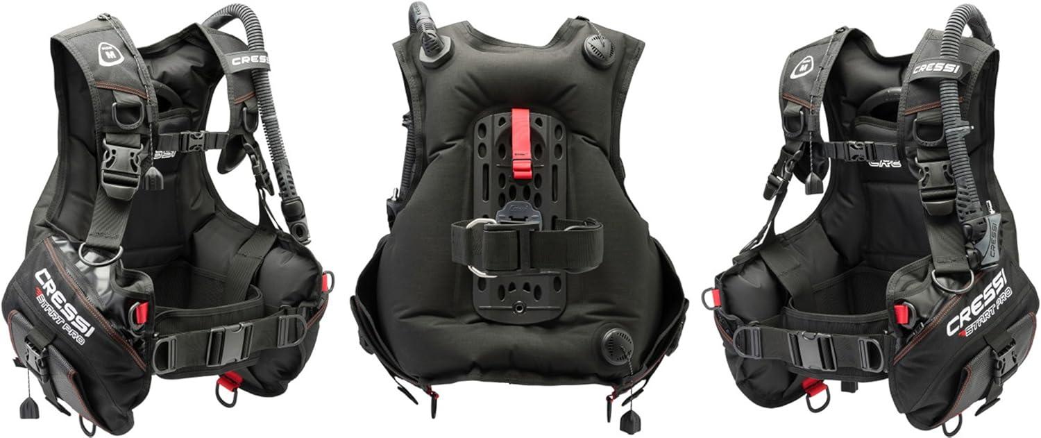 imageCressi Start Scuba Diving Gear Package Complete with Start 20 BCD Mini SPG Gauge AC2 Compact Regulator Set Fully Assembled XSmall