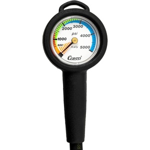 Cressi Rugged Analogic Console Analogic Pressure Gauges, Imperial, Mini SPG(Mini SPG)