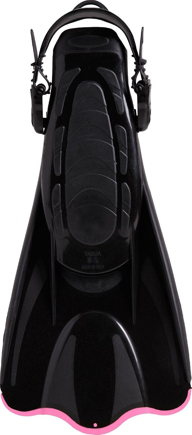 image:imageCressi Palau SAF Short Open Heel Fins Snorkel Fins Quick Release Pull TabBlackPink