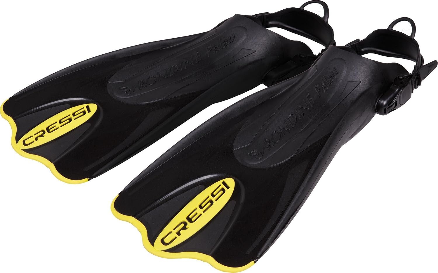image:imageCressi Palau SAF Short Open Heel Fins Snorkel Fins Quick Release Pull TabBlackYellow