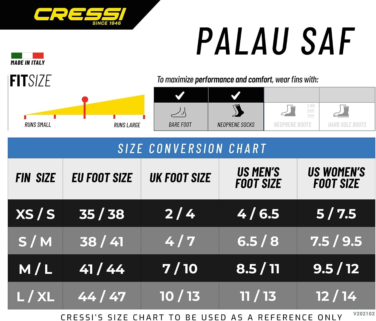 image:imageCressi Palau SAF Short Open Heel Fins Snorkel Fins Quick Release Pull TabBlueAzure