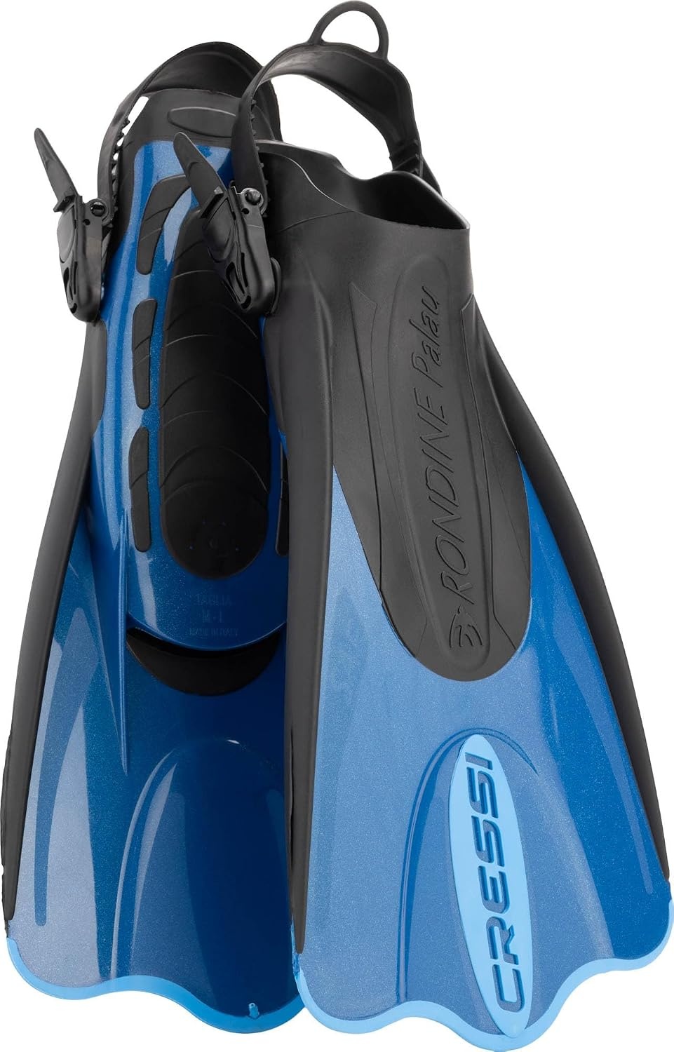image:imageCressi Palau SAF Short Open Heel Fins Snorkel Fins Quick Release Pull TabBlueAzure