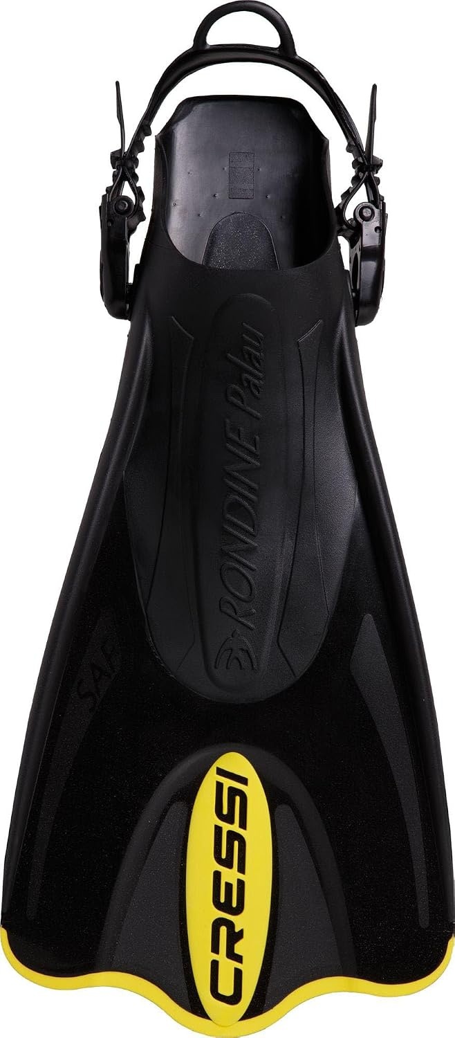 image:imageCressi Palau SAF Short Open Heel Fins Snorkel Fins Quick Release Pull TabYellow