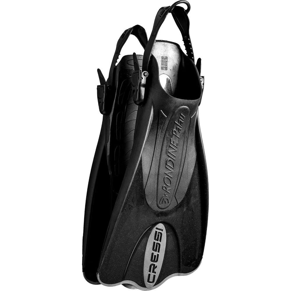 image:imageCressi Palau SAF Short Open Heel Fins Snorkel Fins Quick Release Pull TabBlackTitanium