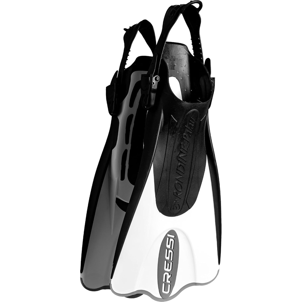 image:imageCressi Palau SAF Short Open Heel Fins Snorkel Fins Quick Release Pull TabWhiteBlack