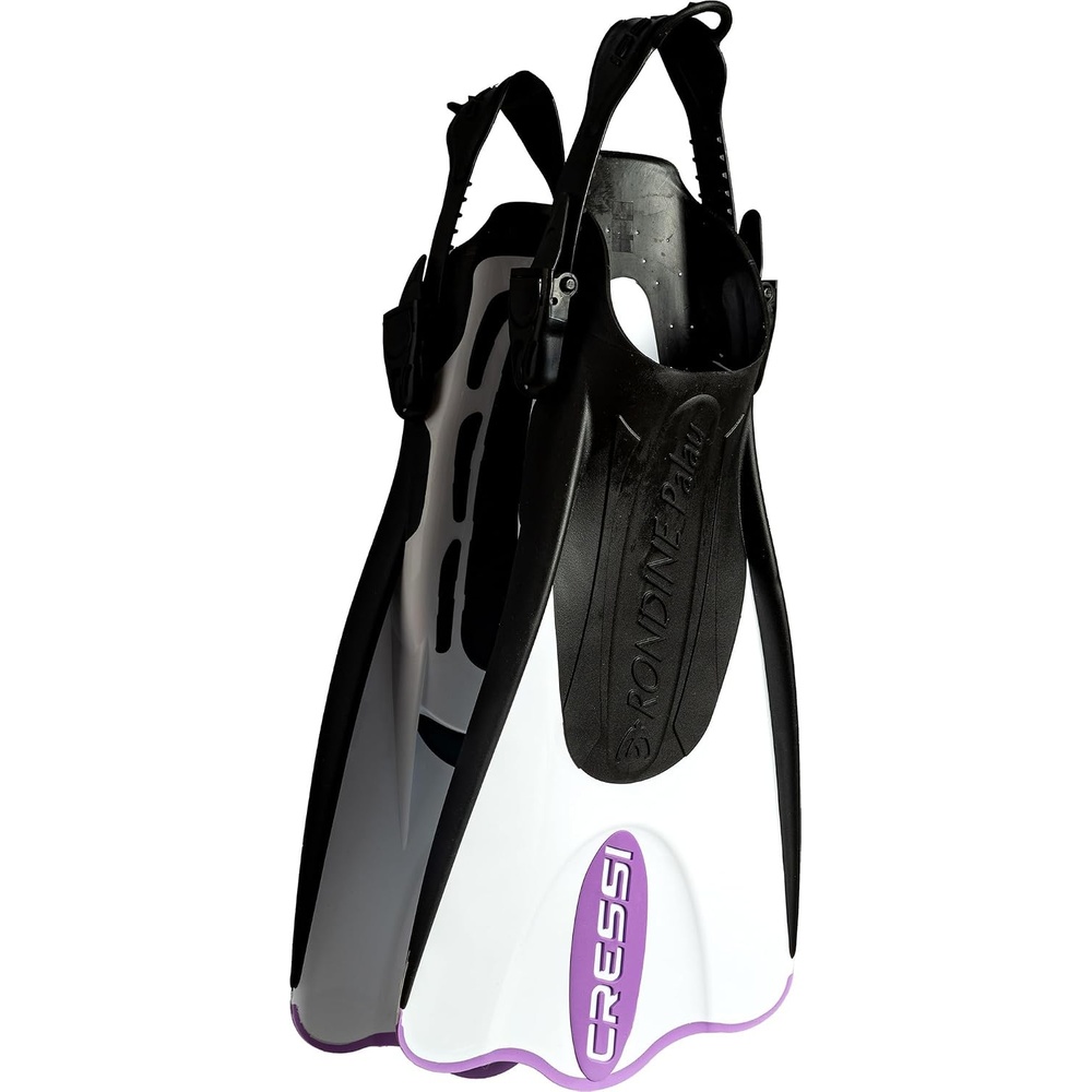 image:imageCressi Palau SAF Short Open Heel Fins Snorkel Fins Quick Release Pull TabWhiteLilac