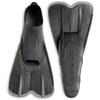 Cressi Adult Short Light Swim Fins with Self-Adjustable Comfortable Full Foot Pocket – Perfect for Traveling – Agua Short: Made in Italy(Black/Silver [D])