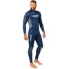 Cressi Men’s Full Wetsuit Back-Zip for Scuba Diving & Water Activities – Fast 3mm: Designed in Italy(Blue/Grey)