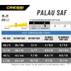 Cressi Palau SAF Short Open Heel Fins, Snorkel Fins, Quick Release Pull Tab(Black/Yellow)