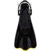 Cressi Palau SAF Short Open Heel Fins, Snorkel Fins, Quick Release Pull Tab(Black/Yellow)