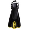 Cressi Palau SAF Short Open Heel Fins, Snorkel Fins, Quick Release Pull Tab(Black/Yellow)