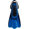 Cressi Palau SAF Short Open Heel Fins, Snorkel Fins, Quick Release Pull Tab(Blue/Azure)