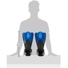 Cressi Palau SAF Short Open Heel Fins, Snorkel Fins, Quick Release Pull Tab(Blue/Azure)