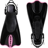 Cressi Palau SAF Short Open Heel Fins, Snorkel Fins, Quick Release Pull Tab(black)