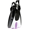 Cressi Palau SAF Short Open Heel Fins, Snorkel Fins, Quick Release Pull Tab(White/Lilac)