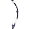 Cressi Adult 4-Lens Mask & Snorkel Set, Quattro + Pulse, Dry-Top Snorkel(Clear/Blue Navy)