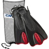 CRESSI Palau SAF + Net Bag, Black/Red, L/XL
