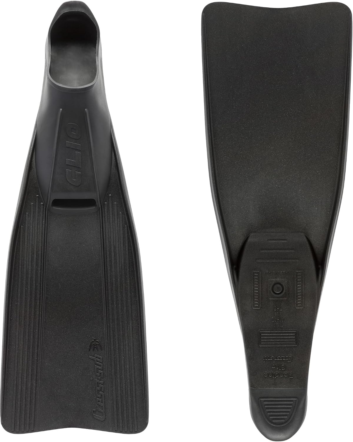 image:imageCressi Clio Full Foot Pocket Fins Black 3738 with Net Bag