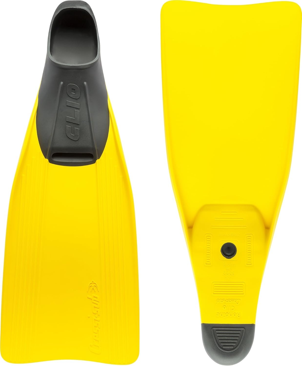 image:imageCressi Clio Full Foot Pocket Fins Yellow 3738 with Net Bag