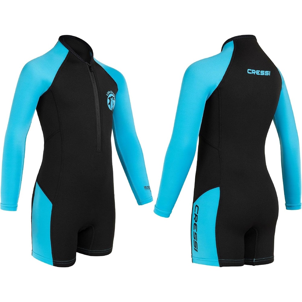 image:imageCRESSI Little Shark Shorty Wetsuit BlackBlue 2mm LS Years 56