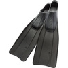 Cressi Clio Full Foot Pocket Fins, Black, 45/46 with Net Bag