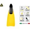 Cressi Clio Full Foot Pocket Fins, Yellow, 37/38 with Net Bag